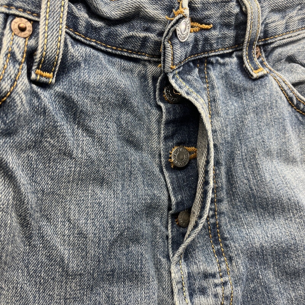 Vintage Levis Jeans Adult 32x21 Blue 501 Button Fly Denim 80s 90s Baggy Chore - Picture 4 of 16